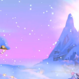 Angry Bird winter wallpaper