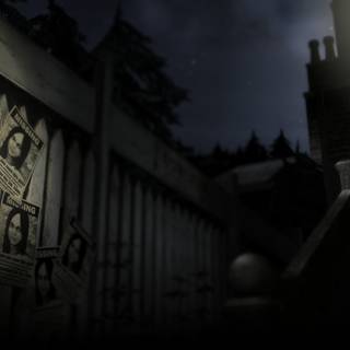 Dark autumn art wallpaper