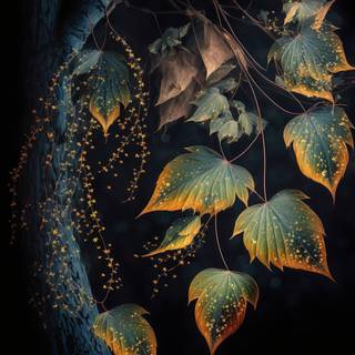 Dark autumn art wallpaper