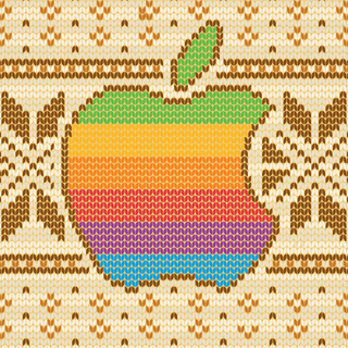 Apple logo Christmas wallpaper