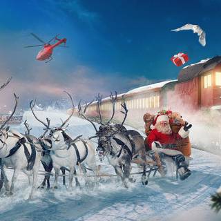 Christmas travel wallpaper