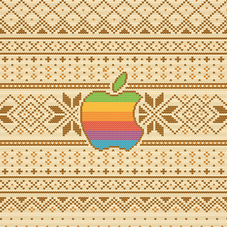 Apple logo Christmas wallpaper