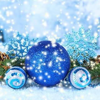Blue Christmas desktop wallpaper