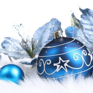 Blue Christmas desktop wallpaper