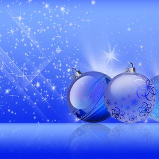 Blue Christmas desktop wallpaper