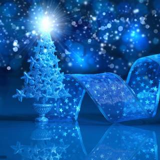 Blue Christmas desktop wallpaper