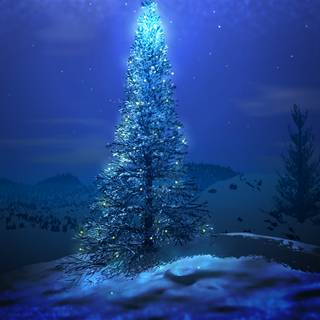 Blue Christmas desktop wallpaper