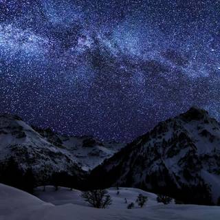 Night sky winter wallpaper