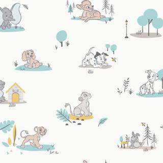 Cute Disney winter wallpaper