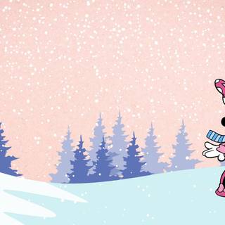 Cute Disney winter wallpaper
