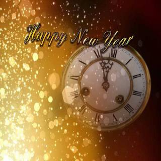 Clock Happy New Year wallpaper