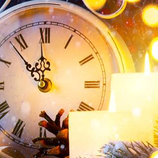 Clock Happy New Year wallpaper