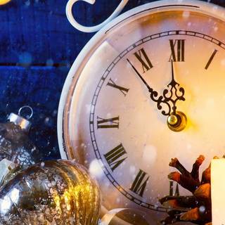 Clock Happy New Year wallpaper