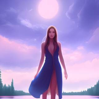 AI girl 4k wallpaper