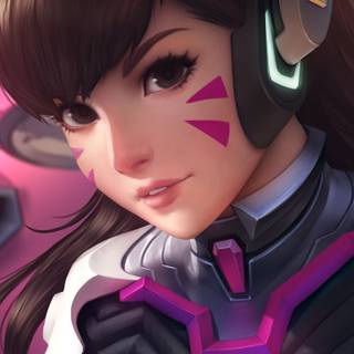 D.Va phone wallpaper