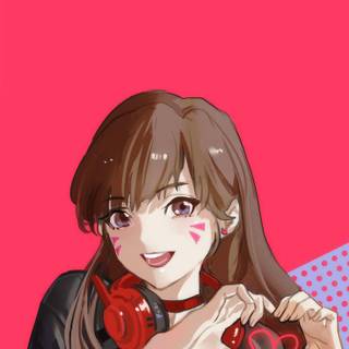 D.Va phone wallpaper