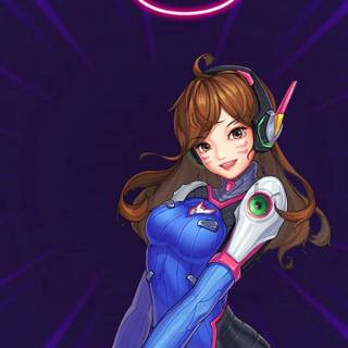 D.Va phone wallpaper