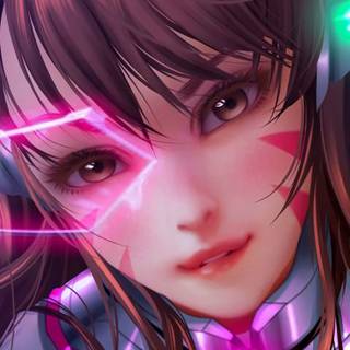 D.Va phone wallpaper