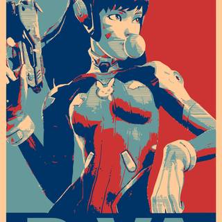 D.Va phone wallpaper