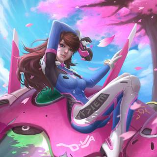 D.Va phone wallpaper