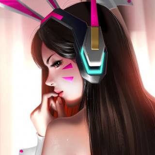 D.Va phone wallpaper