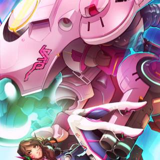 D.Va phone wallpaper