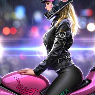 D.Va phone wallpaper