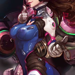 D.Va phone wallpaper