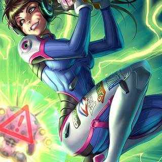 D.Va phone wallpaper