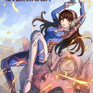 D.Va phone wallpaper