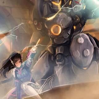 D.Va phone wallpaper
