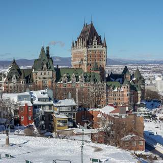 Canada city winter wallpaper