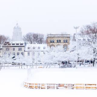 Canada city winter wallpaper