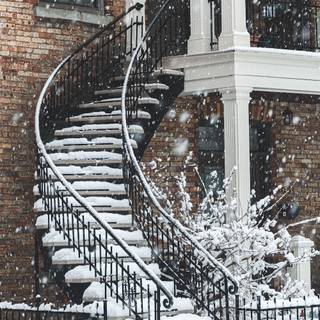 Canada city winter wallpaper