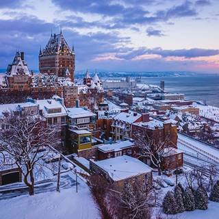 Canada city winter wallpaper