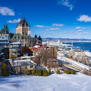 Canada city winter wallpaper