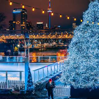 Canada city winter wallpaper