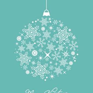 Christmas teal wallpaper