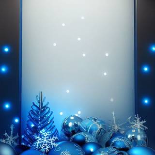 Xmas blue wallpaper