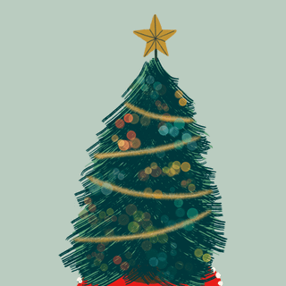 Christmas tree clipart wallpaper