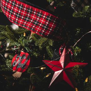 Plaid Christmas wallpaper