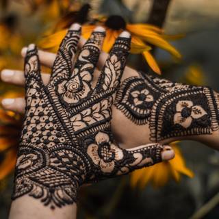 Mehndi art wallpaper