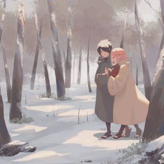 Winter Naruto PC wallpaper