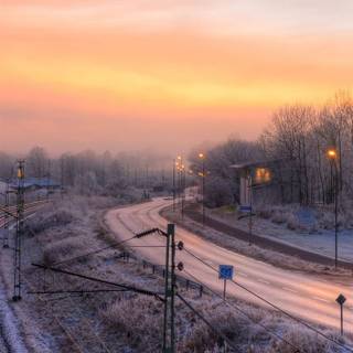 Winter tracking wallpaper