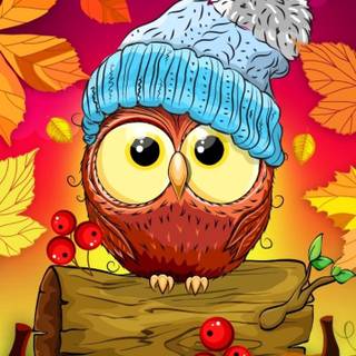 Owls Happy Thanksgiving wallpaper