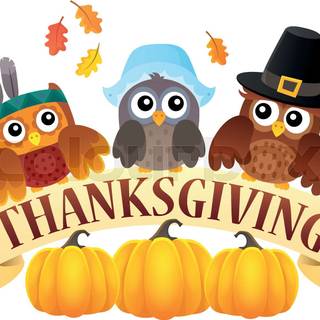 Owls Happy Thanksgiving wallpaper
