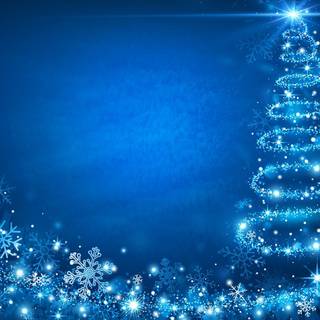 Futuristic Christmas wallpaper