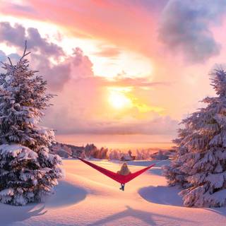 HD winter aesthetic wallpaper