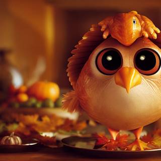 Owls Happy Thanksgiving wallpaper