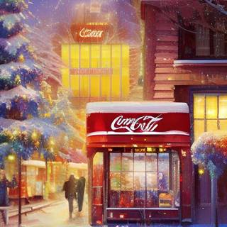 Futuristic Christmas wallpaper